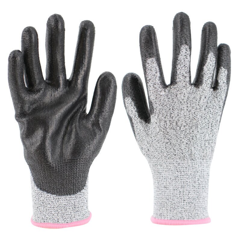 Cut Resistant Gloves Factory - ANSI A5 A7 PU Coated HPPE Anti Cut Hand Protection Gloves