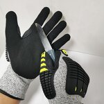 Oilfield Safety Gloves Manufacturer - ODM TPR Anti-Impact Cut Resistant Work Gloves