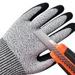 High Grip Cut Resistant Gloves Manufacturer - Custom Sandy Nitrile HPPE Industrial Safety Gloves