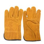 Leather Welding Gloves Factory - Custom Style Reinforced Short Heat Insulation Gloves