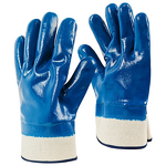 Safety Work Glove Manufacturer - Heavy Duty Jersey Cotton Lined Nitrile Fully Coated Cuff Glove