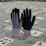 Nitrile Sandy Gloves Manufacturer - 15G Spandex Nylon Breathable Work Gloves