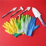 Kids Garden Gloves Manufacturer - Premium Polyester Nylon Knitted Shell Foam Latex Gloves