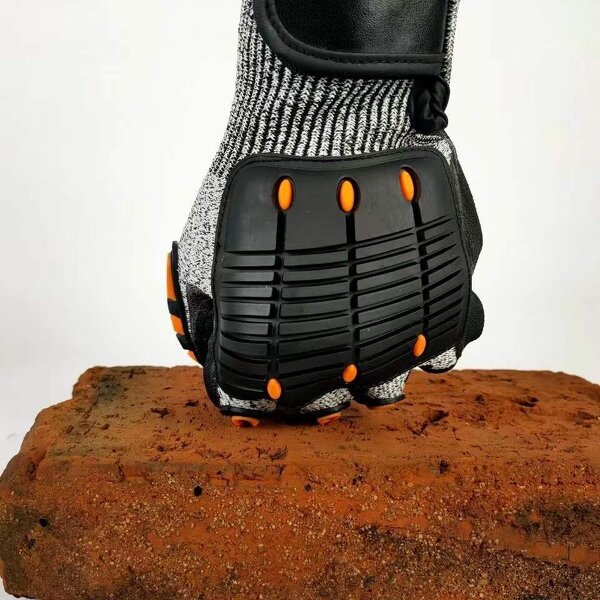 Impact Resistant Gloves Factory - Silicone Coated Palm TPR Work Mechanic Safety Gloves