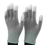 ESD Anti Static Gloves Factory - Nylon Carbon Fiber PU Fingertips ESD Gloves