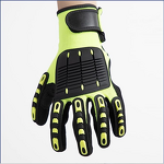 TPR Knuckle Protective Gloves Manufacturer - Sandy Nitrile HPPE Anti-Impact Work Gloves
