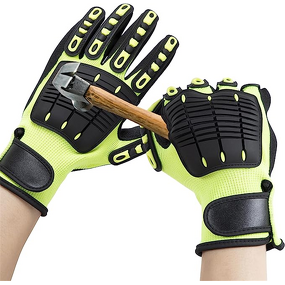 TPR Knuckle Protective Gloves Manufacturer - Sandy Nitrile HPPE Anti-Impact Work Gloves