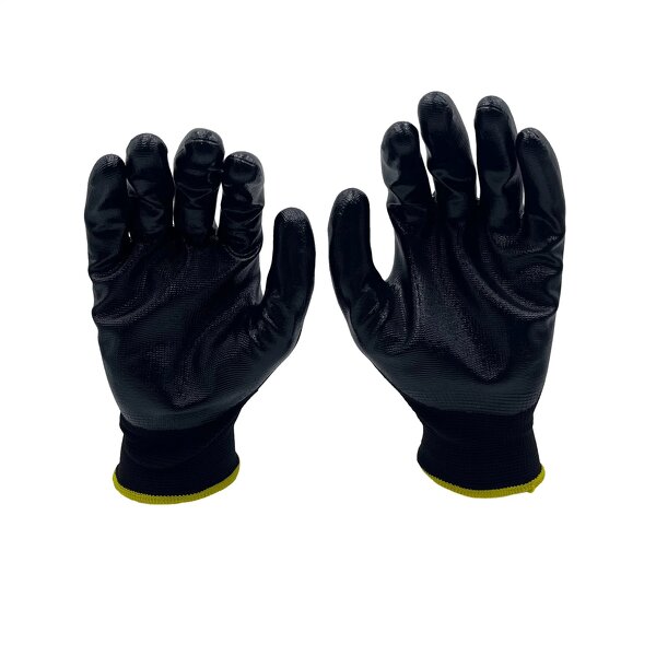 Black Nitrile Gloves Manufacturer - OEM Seamless Nylon Knitted Working Safety Gloves
