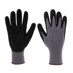 Black Nitrile Work Gloves Factory - Custom Logo Grip Safety Coated Gloves