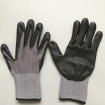 Safety Coated Gloves Factory - 15 Gauge Nylon Spandex Nitrile Micro Foam Gloves