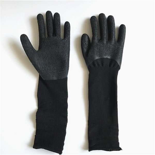 Nylon Latex Gloves Factory - OPTIMA 3/4 Coated Long Cuff Grip Gloves
