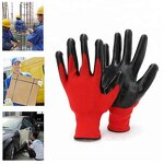 Black Nitrile Gloves Factory - Nylon Liner EN388 4131 Safety Industrial Gloves