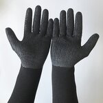 Nylon Latex Gloves Factory - OPTIMA 3/4 Coated Long Cuff Grip Gloves