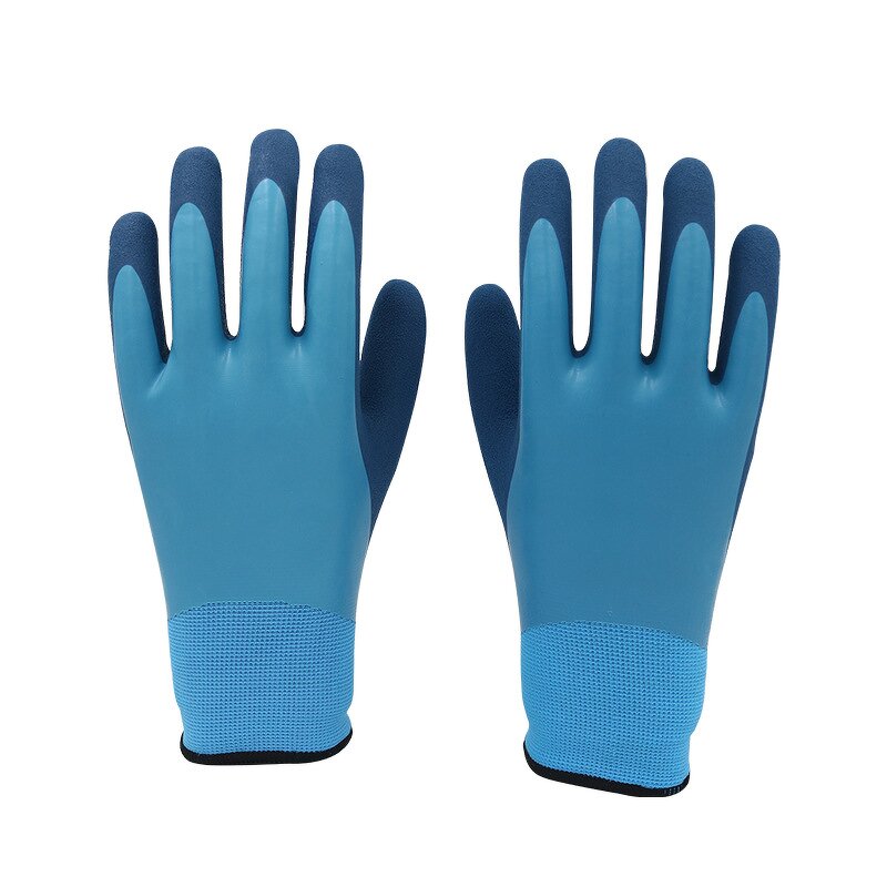 Winter Thermal Gloves Factory - 13G Double Shell Acrylic Knit Latex Cold Proof Gloves