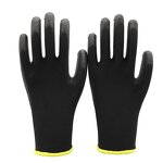 PU Coated Work Gloves Factory - Black General Purpose Labor Protection Gloves