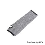 Cut Resistant Arm Sleeves Manufacturer - 13G HPPE Knit Level 5 Protective Sleeves with Thumb Slot