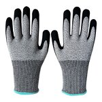 High Grip Cut Resistant Gloves Manufacturer - Custom Sandy Nitrile HPPE Industrial Safety Gloves
