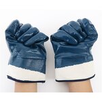 Full Nitrile Coating Gloves Factory - Jersey Cotton Handling Oil Resistant Safety Gloves