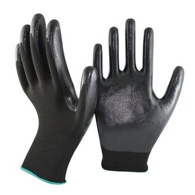 Nitrile Work Gloves Factory - EN388 Heavy Duty Coated Construction Black Nitrile Gloves
