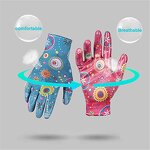 Women Garden Gloves Manufacturer - Custom Printing Knitted Nitrile Smooth Coated Gloves