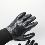 Winter Working Gloves Factory - Warm Acrylic Terry Inner Liner Nitrile Double Full Coated Gloves