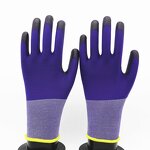 PU Coated Gloves Factory - 18G Industrial Knitted Polyurethane Dipped Nylon Gloves