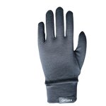 Skiing Glove Liner Factory - Unisex Black Light Weight Merino Wool Thermal Gloves