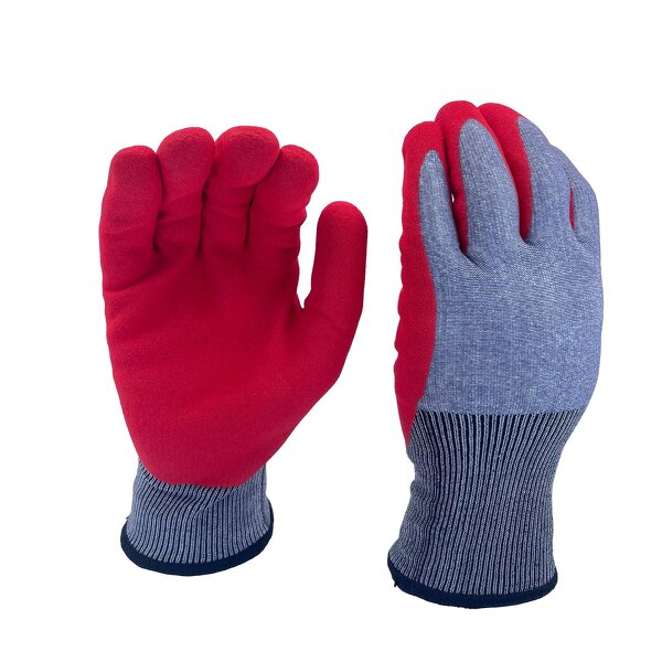 Cut Resistant Gloves Factory - Custom Color HPPE Nitrile Anti Cut Level 5 Safety Gloves