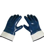 Heavy Duty Nitrile Gloves Manufacturer - Full Coated Jersey Lining Blue Safety Gloves