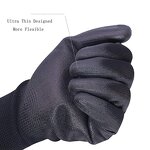 Safety Gloves Manufacturer - OEM Color Knitted Cheap PU Veiligheid Handschoenen