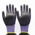 PU Coated Gloves Factory - 18G Industrial Knitted Polyurethane Dipped Nylon Gloves