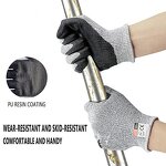 Cut Resistant Gloves Manufacturer - HPPE PU Coated Level 5 Glass Handling Safety Gloves