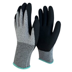 High Grip Cut Resistant Gloves Manufacturer - Custom Sandy Nitrile HPPE Industrial Safety Gloves