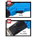 Electric Hot Knife Factory - OEM/ODM Custom Air Cooling Leather Plastic Cutting Heating Fabric PU Hot Knife Cutter