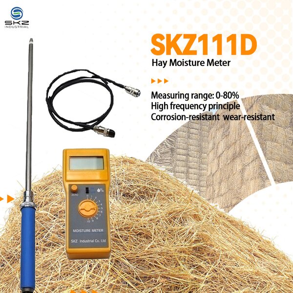 Hay Moisture Meter Manufacturer - OEM/ODM Custom Herb Rice Straw 0-80% Moisture Range Lightweight Hay Moisture Meter