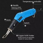 Electric Hot Knife Factory - OEM/ODM Custom Air Cooling Leather Plastic Cutting Heating Fabric PU Hot Knife Cutter