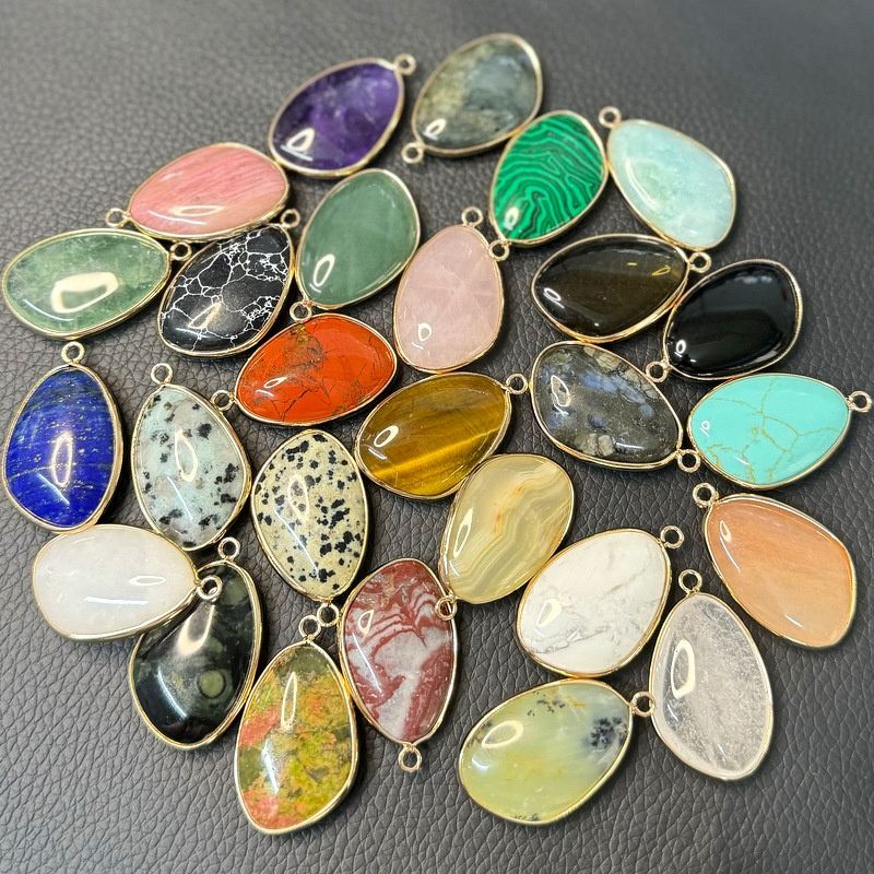 Elephant Pendant Factory - European American Style Fashionable Fresh Natural Crystal Alloy Necklace