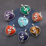 Natural Stone Pendant Manufacturer - European American Retro Crystal Amethyst Rose Quartz Hexagonal Column