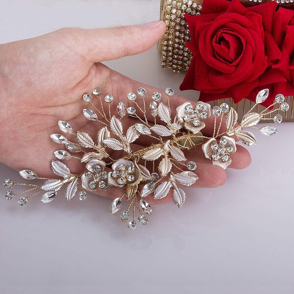 Pearl Headband Factory - Korean Retro Handmade Classy Imitation Pearl Rhinestone Popular Elegance