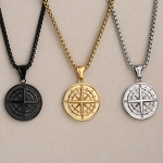 Compass Pendant Manufacturer - Personalized Stainless Steel Cross-Border Exclusive Fashion Jewelry