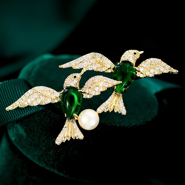 Bird-Of-Paradise Brooch Manufacturer - High-End Chinese-Style Elegant Graceful Fashion Accessory