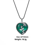 Natural Stone Pendant Manufacturer - European American Retro Crystal Amethyst Rose Quartz Hexagonal Column