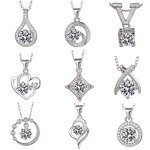 Moissanite Necklace Manufacturer - Internet Celebrity Live Broadcast One-Carat Pendant Zircon Chain