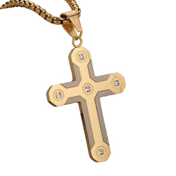 Carbon Fiber Cross Pendant Manufacturer - Puzzle Camouflage Diamond-Encrusted Zircon Popular