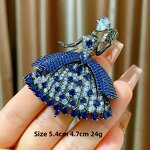 Peony Brooch Manufacturer - DIY Accessories Elegant Chinese Style Multi-layer Copper Gold-plated Zircon