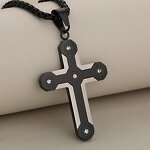 Carbon Fiber Cross Pendant Manufacturer - Puzzle Camouflage Diamond-Encrusted Zircon Popular