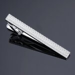 Tie Clip Set Factory - Ship Anchor Saxophone Laser Checkered Rectangle Glossy Cufflink Set