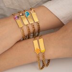 Alphabet Bracelet Manufacturer - Musesure Cross-Border Xiyin TEMU Full Zircon Bubble DIY Elastic