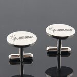 Cufflinks Set Factory - New Style French Simple Hollow Braid Round Square Baked Paint
