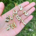 Bubble Letters Necklace Manufacturer - Cross-Border Hot-Selling Fashion 26 Cute Chubby Pendant